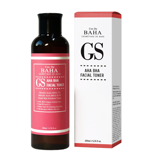 Тонер для лица COS DE BAHA Тонер для лица AHA / BHA КИСЛОТЫ Cos De Baha AHA/BHA GS Toner