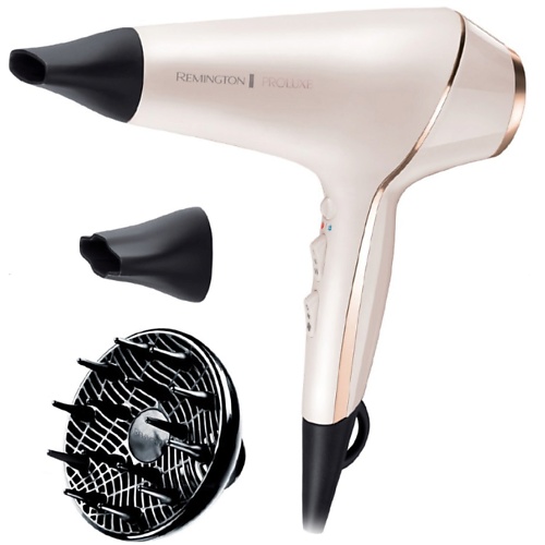 Фен REMINGTON Фен для волос Remington PRO-Luxe Dryer AC9140, 2400 Вт, АС мотор, ионное кондиционирование