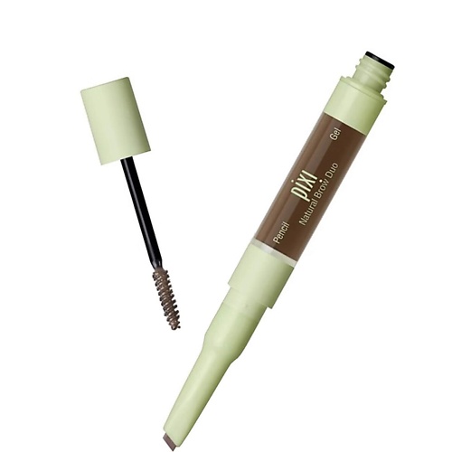 PIXI Двусторонний карандаш и гель для бровей Natural Brow Duo