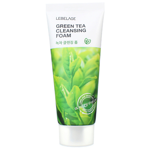 Пенка для снятия макияжа LEBELAGE Пенка с экстрактом зеленого чая CLEANSING FOAM GREENTEA