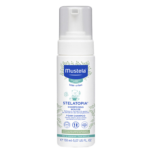 Шампунь для волос MUSTELA Гиполлергенный шампунь-мусс Stelatopia Foam Shampoo для чувствительной кожи