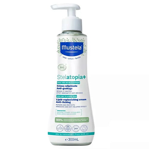 Крем для тела MUSTELA Восстанавливающий крем против зуда и сухости Stelatopia+ Lipid-replenishing