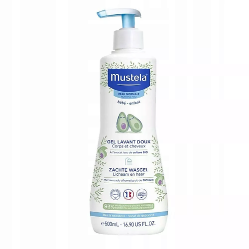 MUSTELA Детский шампунь и гель для купания Bebe Gentle Cleansing Gel 500.0