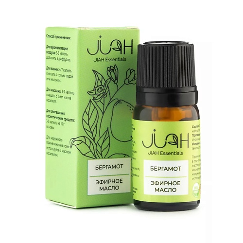 Масло для тела JIAH Эфирное масло бергамот (Bergamot Essential Oil)