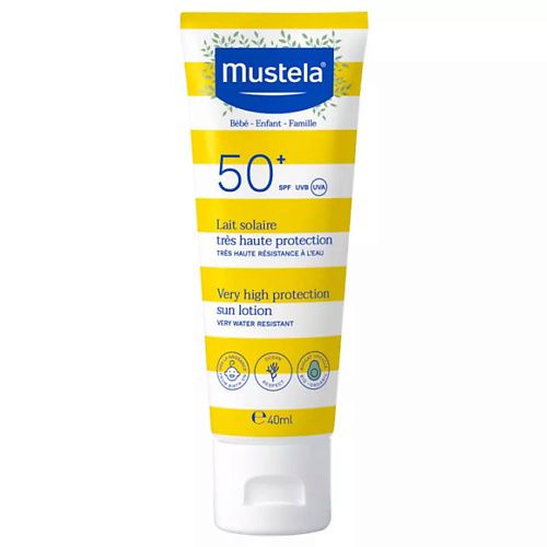 MUSTELA Водостойкий солнцезащитный лосьон для чувствительной кожи Sun Lotion SPF 50+ 40.0