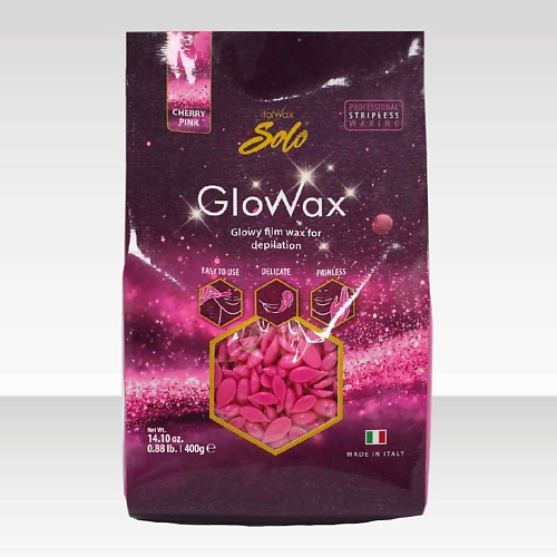 ITALWAX Воск горячий (пленочный) SOLO GLOWAX Вишня гранулы 400.0