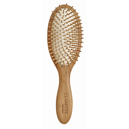 CLARETTE Расческа для волос деревянная с бамбуковыми зубьями