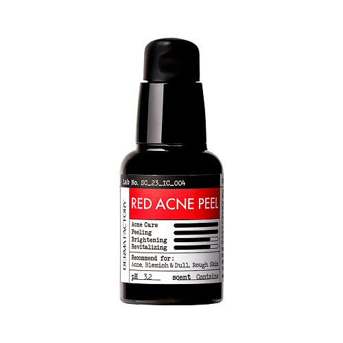 DERMA FACTORY Сыворотка 20% AHA кислоты Red Acne Peel 30.0