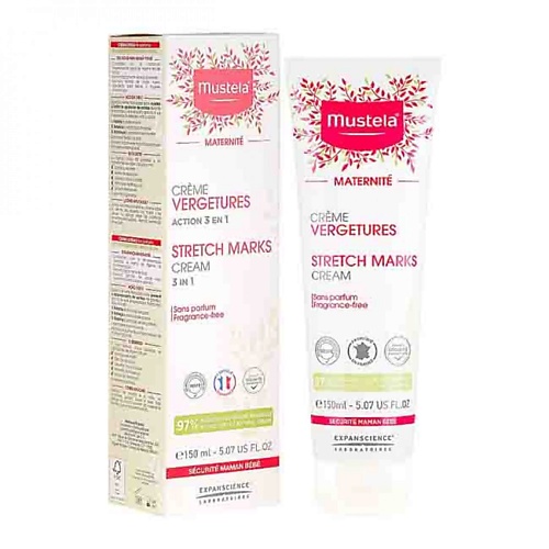 Крем для тела MUSTELA Крем против растяжек Stretch Marks Cream, без парфюмерной отдушки