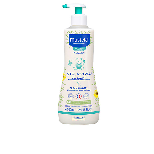 Гель для душа MUSTELA Деликатный гель для купания Stelatopia для сухой и атопической кожи