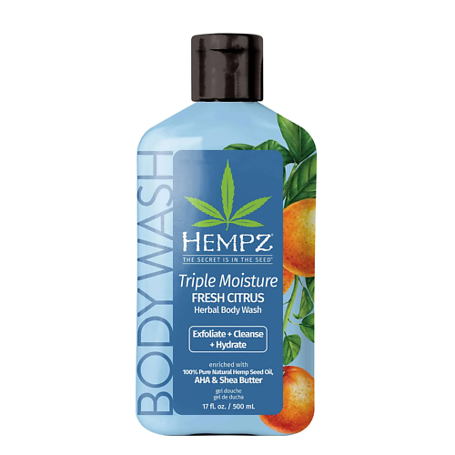 Гель для душа HEMPZ Гель для душа Тройное увлажнение Triple Moisture Fresh Citrus Herbal Body Wash