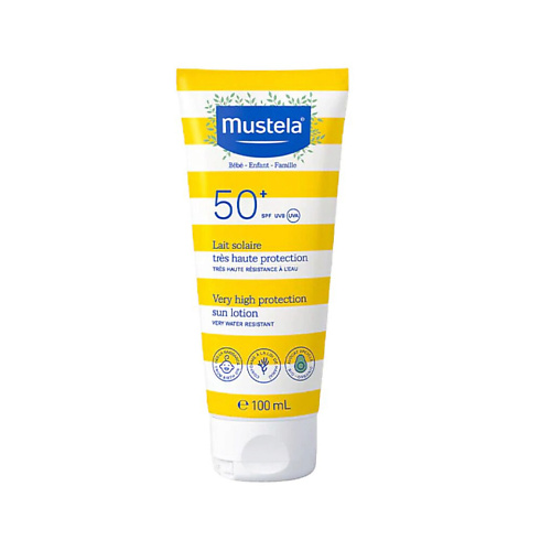 MUSTELA Водостойкий солнцезащитный лосьон для чувствительной кожи Sun Lotion SPF 50+ 100.0