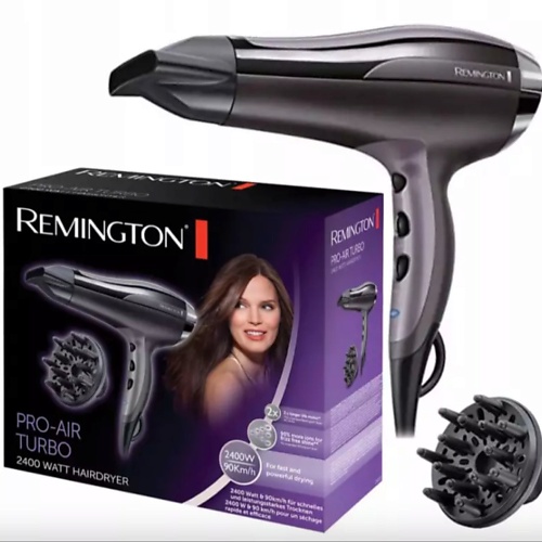 Фен REMINGTON Фен для волос Remington Pro-Air Turbo D5220, 2400 Вт, ионное кондиционирование