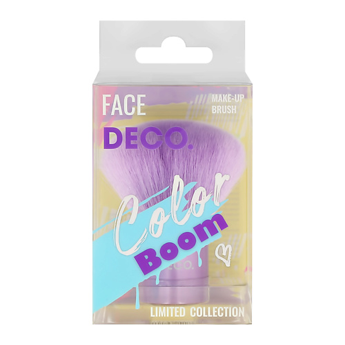 DECO. Кисть кабуки COLOR BOOM синтетическая