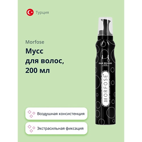 Мусс для укладки волос MORFOSE Мусс для волос EXTRA STRONG