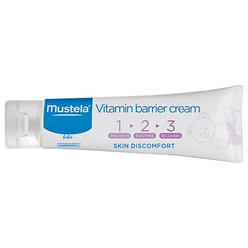 MUSTELA Успокаивающий крем под подгузник 1 2 3 Vitamin Barrier Cream 150.0