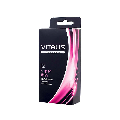 VITALIS Презервативы VITALIS PREMIUM, Super Thin, Ультратонкие 12.0