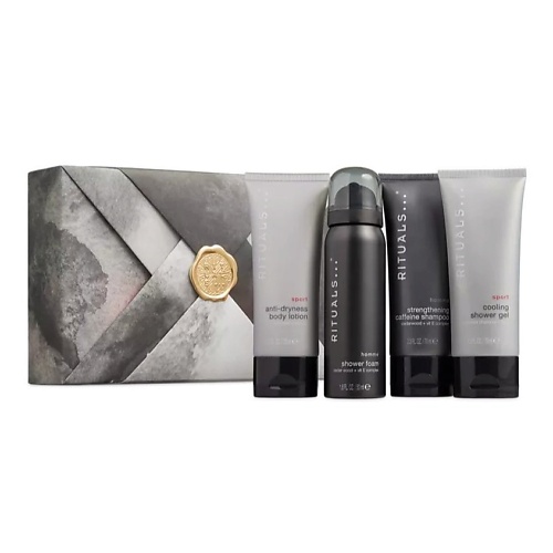 Набор средств для ухода за телом RITUALS ... Набор Homme Gift Set S: Пена для душа + Шампунь + Гель для душа + Лосьон для тела