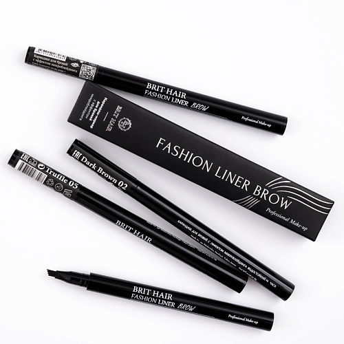 BRIT HAIR Маркер для бровей эффект микроблейдинга Fashion Liner Brow Подводка фломастер тинт