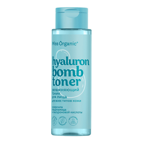 Тоник для лица MISS ORGANIC Тоник увлажняющий для всех типов кожи HIALURON BOMB TONER