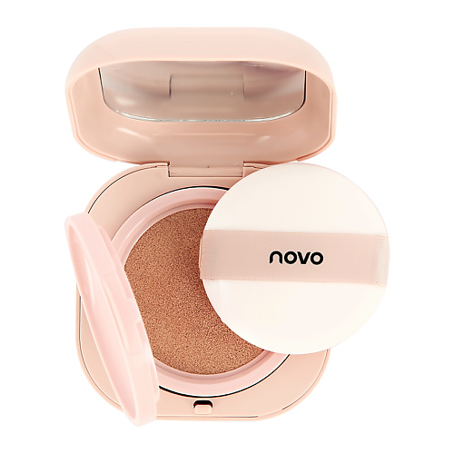 NOVO Основа-кушон тональная для лица LIGHT AIRY INVISIBLE CUSHION