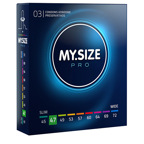 MYSIZE Презервативы ультратонкие, размер 47 3.0