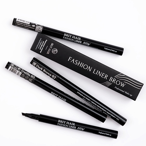 Подводка для бровей BRIT HAIR Маркер для бровей эффект микроблейдинга Fashion Liner Brow Подводка фломастер тинт