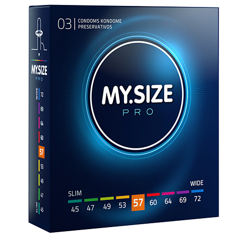 MYSIZE Презервативы ультратонкие, размер 57 3.0