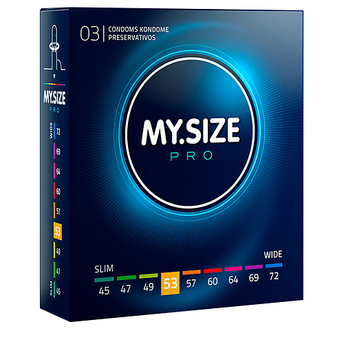 MYSIZE Презервативы ультратонкие, размер 53 3.0