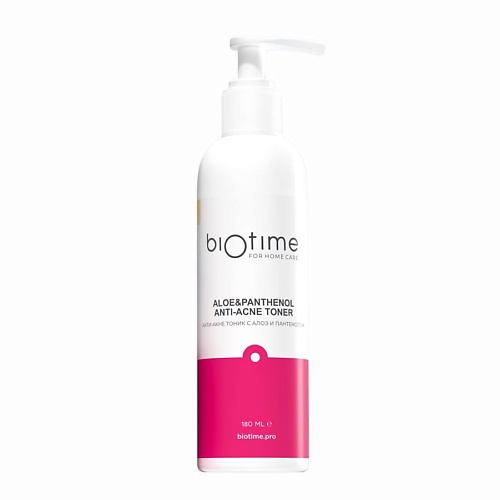 Тоник для лица BIOTIME FOR HOME CARE Анти-акне тоник с алоэ и пантенолом Aloe&panthenol anti-acne toner