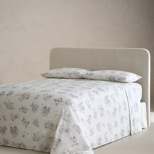 Пододеяльник ZARA HOME Пляжный пододеяльник Toile de Jouy 135 x 200