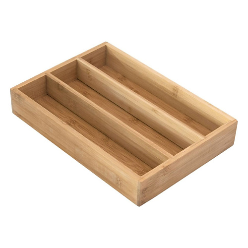 HOMIUM Лоток для столовых приборов Wood, 3 секции