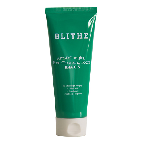 Пенка для снятия макияжа BLITHE Пенка для очищения пор Anti-Polluaging Pore Cleansing Foam BHA 5.0