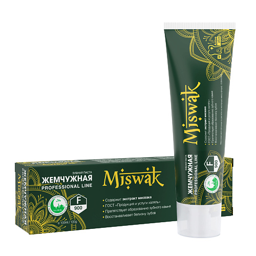 ЖЕМЧУЖНАЯ Зубная паста PROF Miswak 100.0