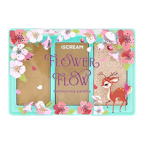 Контуринг ISCREAM Палетка для скульптурирования FLOWER FLOW