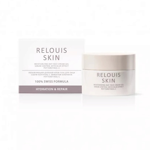 Крем для лица RELOUIS Skin Крем-Гель Дневной Увлажняющий себум-контроль с эффектом блюринга