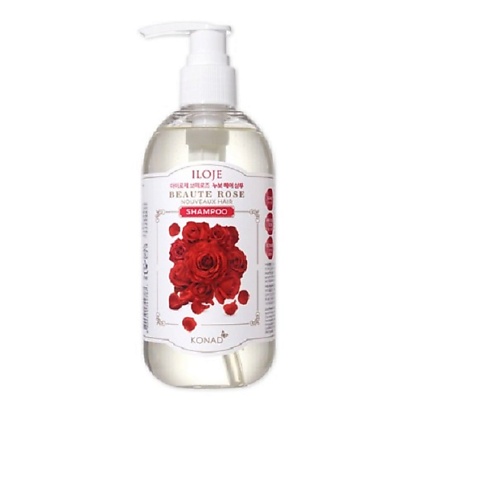 KONAD ILOJE BEAUTE ROSE NOUVEAUX HAIR SHAMPOO Укрепляющий шампунь для волос с ароматом розы 300.0