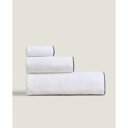 ZARA HOME Хлопковое полотенце с оверлоком 30 x 50