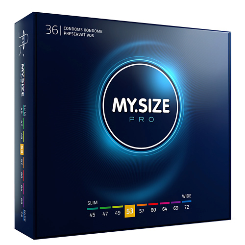 MYSIZE Презервативы ультратонкие, размер 53 36.0