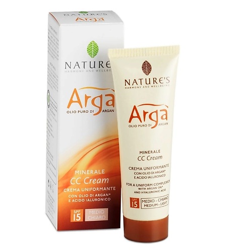 CC крем для лица NATURE'S HARMONY AND WELLBEING Крем СС корректирующий SPF15 Arga