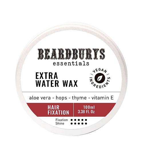 Воск для укладки волос BEARDBURYS BeardBurys Воск для волос сильной фиксации Wax Extra Water Effect