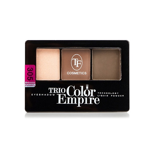 TF Тени для век Трехцветные компактные Trio Empire Color Eyeshadow