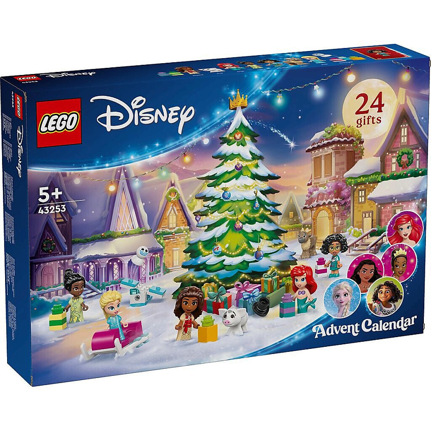 LEGO Адвенткалендарь Disney Princess 43253 Advent Calendar 2024, 24 шт