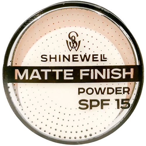 SHINEWELL Матирующая пудра SPF 15 компактная легкая