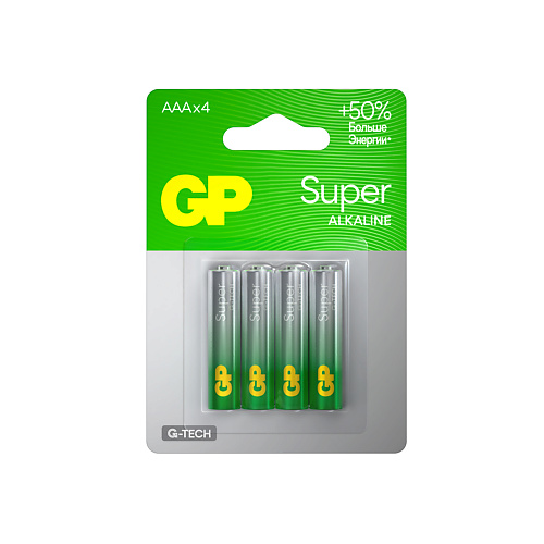 Батарейки GP BATTERIES Батарейки GP Super Alkaline АAA (LR03, 24A)