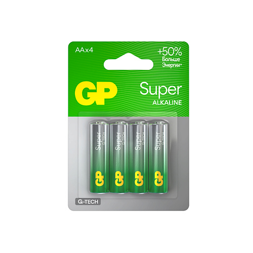 GP BATTERIES Батарейки GP Super Alkaline АА (LR6, 15A) 4.0