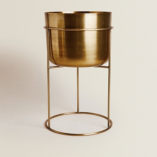 ZARA HOME Подставки для цветов Gold planter 1.0