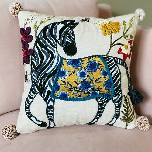 Чехол для подушки ARYA HOME COLLECTION Чехол для подушки 45x45 Ethnic Zebra