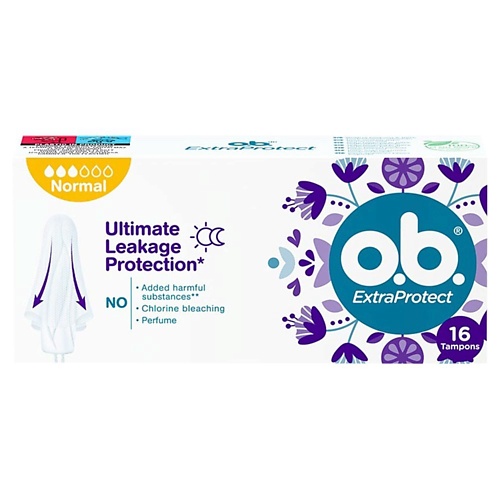 O.B. Тампоны гигиенические o.b.® ExtraProtect Normal 16 шт 16.0