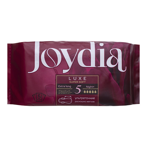 JOYDIA Прокладки гигиенические Luxe super soft Night+ 5.0